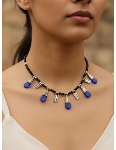 COLLARES UNISEX BOHEMIOS NEGROS DE ESTILO TRIBAL | JOYAS TUAREG