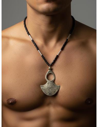 COLLARES UNISEX Y COLGANTE PLATEADO TRIBAL | JOYAS TUAREG