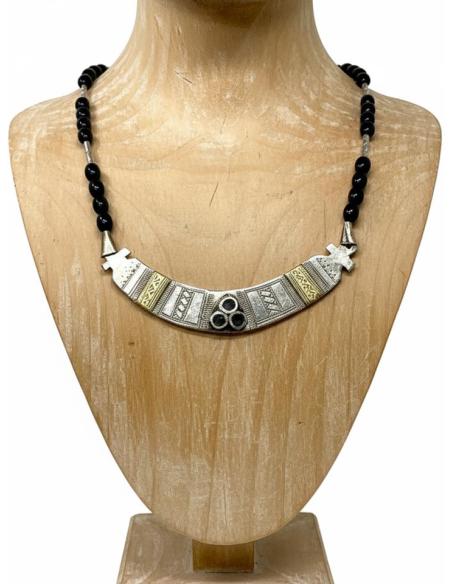 COLLARES PLATEADOS CORTOS JOYAS TUAREG HOMBRE | MUJER TRIBAL