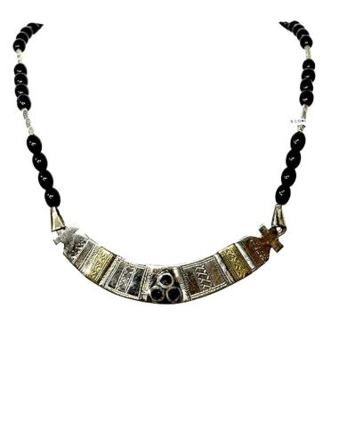 COLLARES PLATEADOS CORTOS JOYAS TUAREG HOMBRE | MUJER TRIBAL