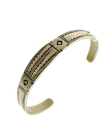 PULSERAS HOMBRE DORADAS CON GRABADOS TRIBALES | JOYAS TUAREG