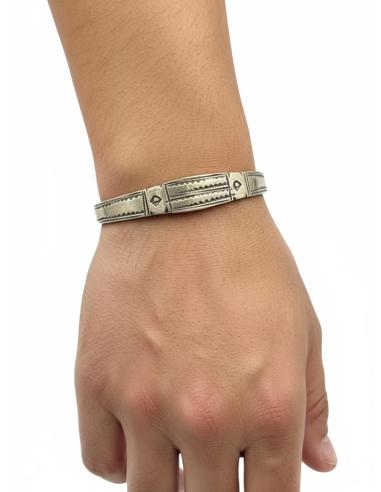 PULSERAS HOMBRE DORADAS CON GRABADOS TRIBALES | JOYAS TUAREG