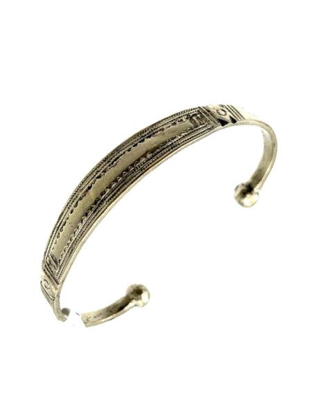 PULSERAS HOMBRE PLATEADAS CON ALMA TRIBAL | JOYAS TUAREG