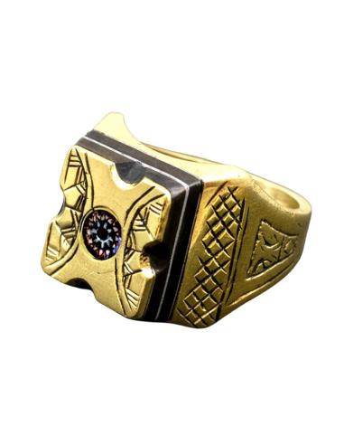 SELLOS DORADOS DE HOMBRE ESTILO TRIBAL TUAREG | ANILLOS UNICOS