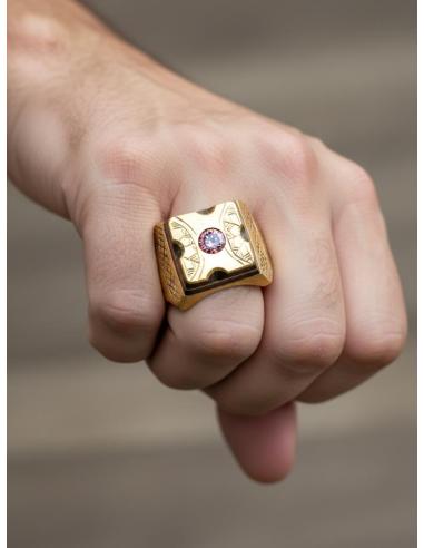 SELLOS DORADOS DE HOMBRE ESTILO TRIBAL TUAREG | ANILLOS UNICOS