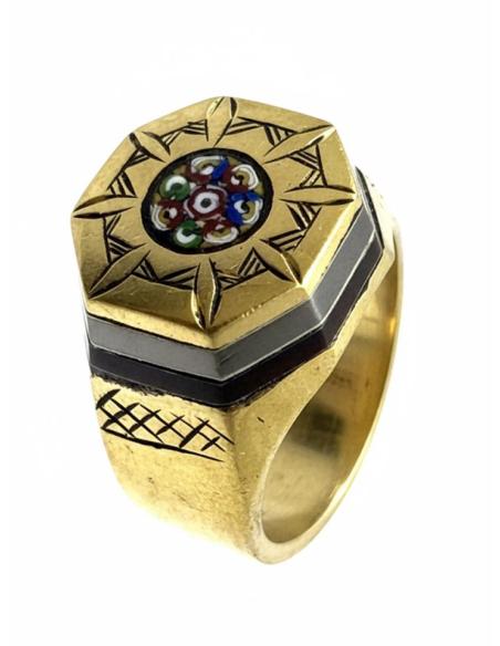 SELLOS DORADOS DE HOMBRE ESTILO TRIBAL TUAREG | ANILLOS UNICOS