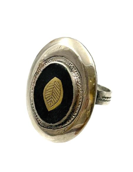 ANILLOS GRANDES MUJER PLATEADOS CON MADERA | JOYAS TUAREG