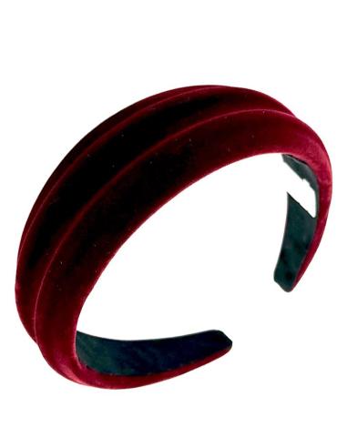 DIADEMAS TERCIOPELO GRANATES PARA INVITADAS BODA | ACCESORIOS MUJER