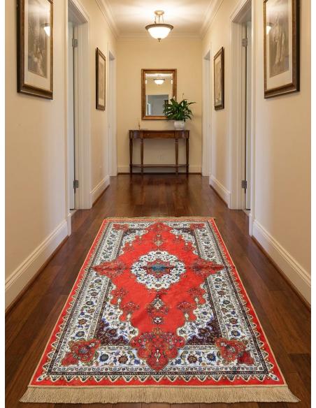 DECORACION SUELO DEL HOGAR ALFOMBRAS ROJAS