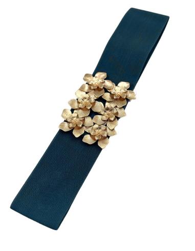 CINTURONES ELASTICOS AZULES PETROLEO Y DORADOS | NOCHE FIESTA Y BODA