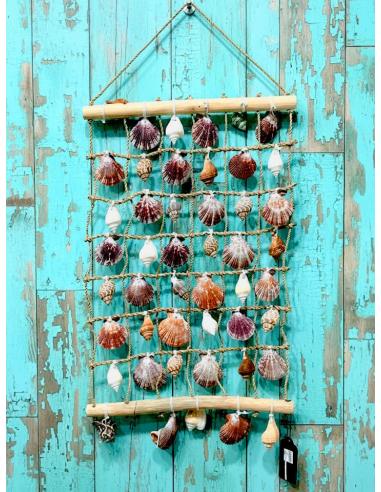 DECORACION DE PARED CON CONCHAS MARINAS | ESTILO MEDITERRANEO