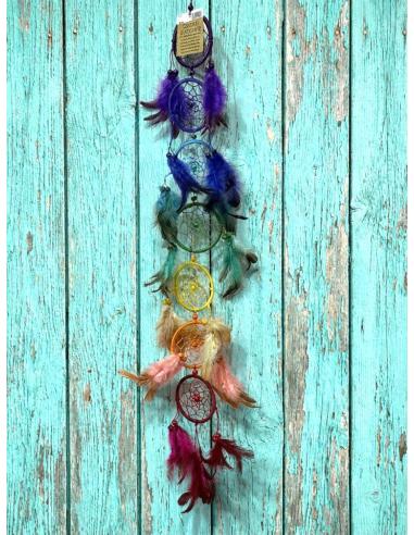 ATRAPASUEÑOS SIETE CHAKRAS | ARTESANIA MULTICOLOR