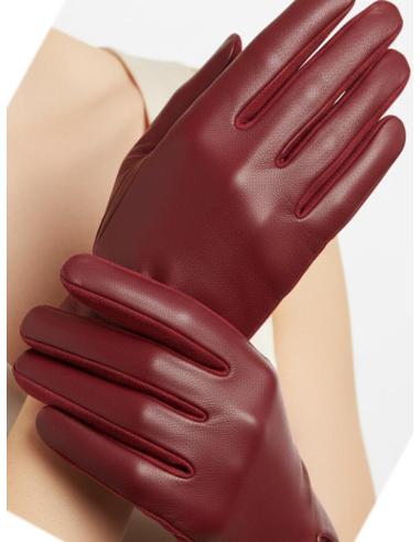 GUANTES GRANATES CORTOS COMPLEMENTOS DE MODA | MUJER OTOÑO INVIERNO