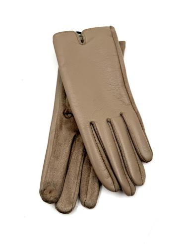GUANTES MARRONES CLARO CORTOS COMPLEMENTOS MODA | MUJER OTOÑO INVIERNO