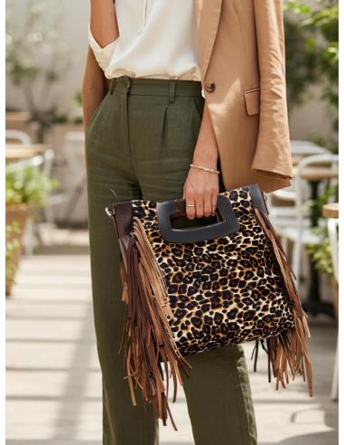 BOLSOS DE MUJER MARRONES MODA ANIMAL PRINT | BOHEMIO ETNICO