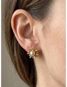 ELEGANTES PENDIENTES DE PERLAS CON CIERRE DE CLIP | DORADOS O PLATEADOS 2