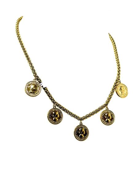 COLLARES DORADOS CON MONEDAS COLGANTES | JOYITAS ELEGANTES