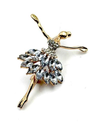 BROCHES MUJER ELEGANTES BAILARINA DE CRISTAL | ACCESORIO ACTUAL