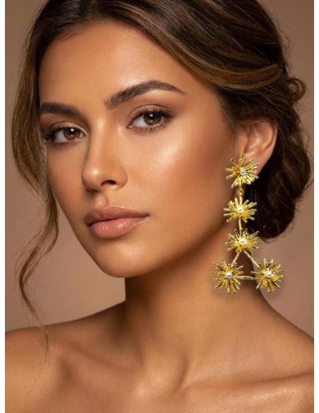 PENDIENTES SOFISTICADOS LARGOS CON PERLITAS | INVITADA BODA Y EVENTOS