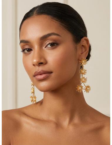 PENDIENTES SOFISTICADOS LARGOS CON PERLITAS | INVITADA BODA Y EVENTOS