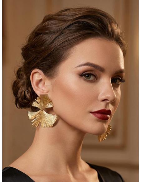 PENDIENTES ELEGANTES MUJER | HOJA GINKGO BILOBA, UN PENDIENTE ELEGANTE Y VERSATIL PARA CUALQUIER OCASION
