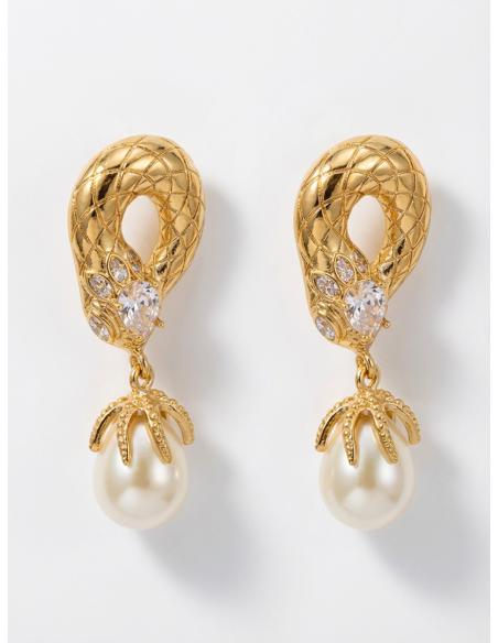 PENDIENTES PARA BODAS CON PERLAS Y PEDRERIA BRILLO | INVITADA Y MADRINA