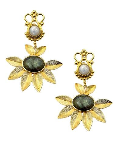 FABULOSOS PENDIENTES LARGOS VERDE OLIVA | BODA DE NOCHE