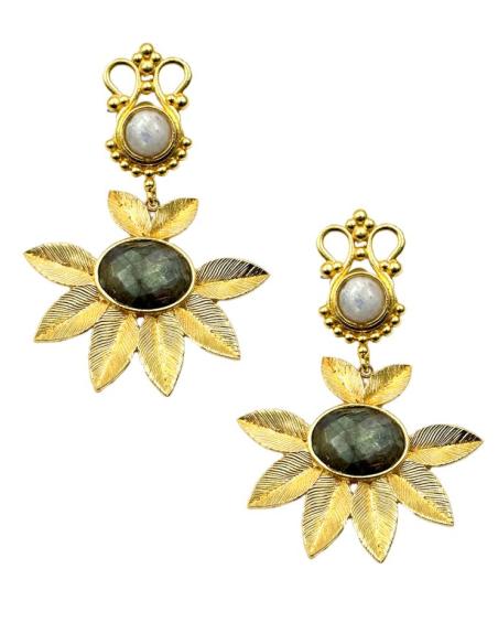 FABULOSOS PENDIENTES LARGOS VERDE OLIVA | BODA DE NOCHE