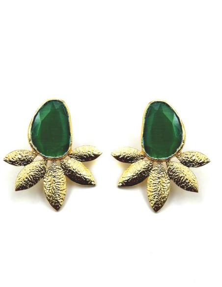 PENDIENTES VERDES COQUETOS INVITADA Y MADRINA | BODA Y EVENTO