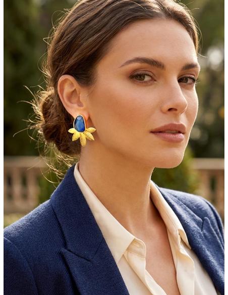 PENDIENTES AZULES COQUETOS DE INVITADA Y MADRINA | BODA DIA Y NOCHE