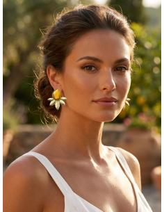 PENDIENTES MOSTAZA COQUETOS DE INVITADA Y MADRINA | BODA DIA Y NOCHE 2