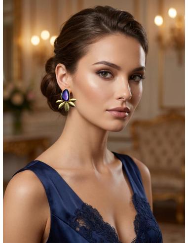PENDIENTES MORADOS COQUETOS DE INVITADA Y MADRINA | BODA DIA Y NOCHE