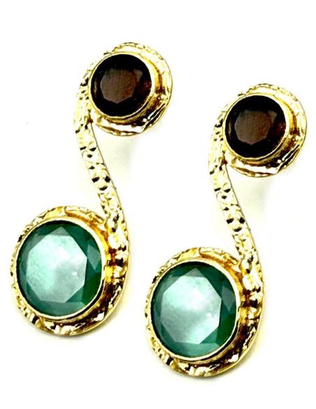 PENDIENTES MODA DE INVITADA VERDES Y MARRONES | MADRINAS BODAS