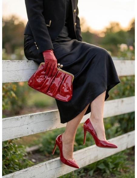 BOLSOS FIESTA ROJOS GRAN CAPACIDAD ESTILO VINTAGE | BOLSOS BODA