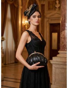 BOLSOS DE FIESTA NEGROS ESPACIOSOS ESTILO VINTAGE | ACCESORIO BODA 2