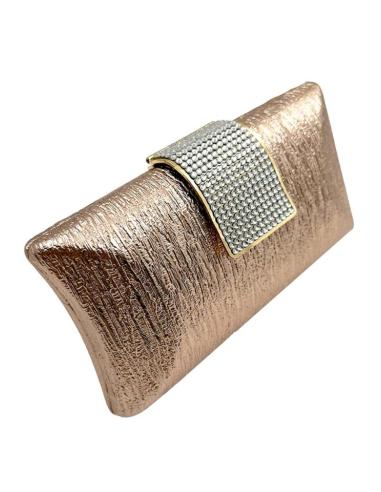 BOLSOS ORO ROSA CIERRE SOLAPA BRILLO ELEGANTE | INVITADA MADRINA BODA
