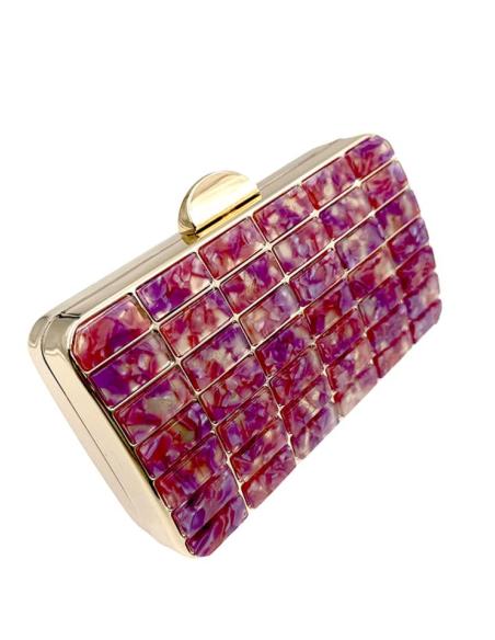 BOLSOS DE FIESTA BUGAMBILIA Y CORAL ESTILO CAREY | CLUTCH BODA DE MODA