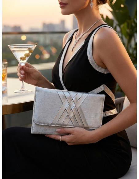 CARTERAS PLATEADAS ELEGANTES PARA FIESTA Y BODA | BOLSOS INVITADA
