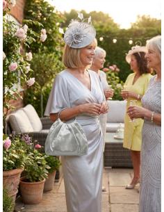 BOLSOS FIESTA PLATEADOS CON ASA COQUETA DE MANO | BOLSO INVITADA 2