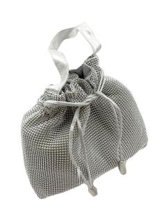 BOLSOS DE FIESTA PLATEADOS DE MALLA METALICA | BOLSOS BODA