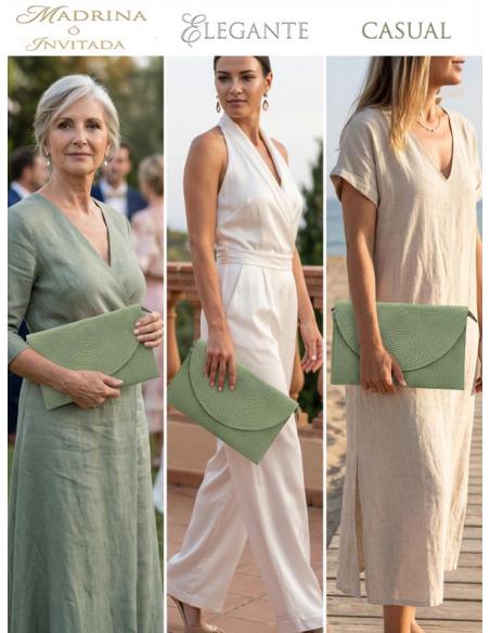 BOLSOS VERDES CLARO CARTERAS PARA EL VERANO | ESTILO RAFIA