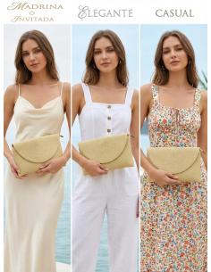 BOLSOS BEIGE PARA MUJER CARTERAS PARA EL VERANO | ESTILO RAFIA 2