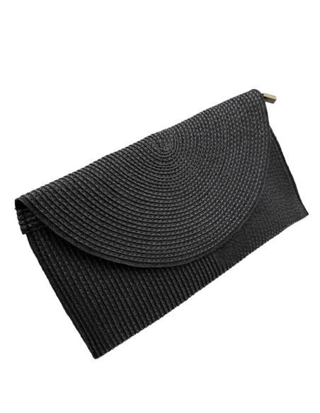 BOLSOS NEGROS DE MUJER CARTERAS PARA EL VERANO | ESTILO RAFIA