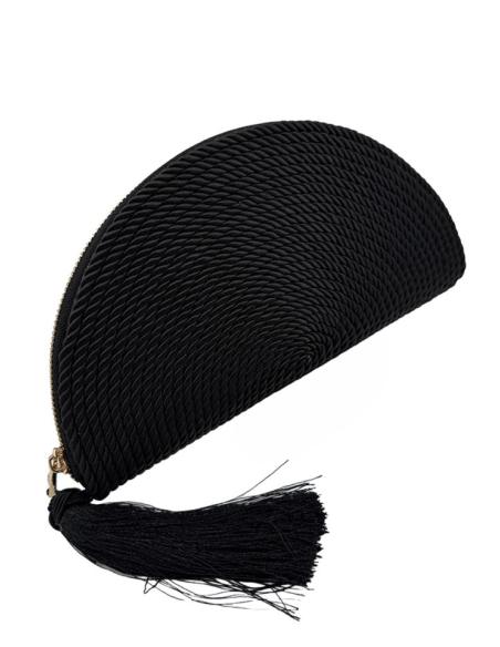 BOLSOS DE ABANICO NEGROS | INVITADAS Y MADRINAS DE BODAS