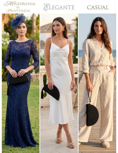 BOLSOS DE ABANICO NEGROS | INVITADAS Y MADRINAS DE BODAS