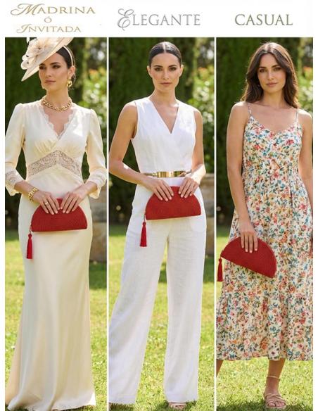 BOLSOS DE ABANICO ROJOS | INVITADAS Y MADRINAS DE BODAS