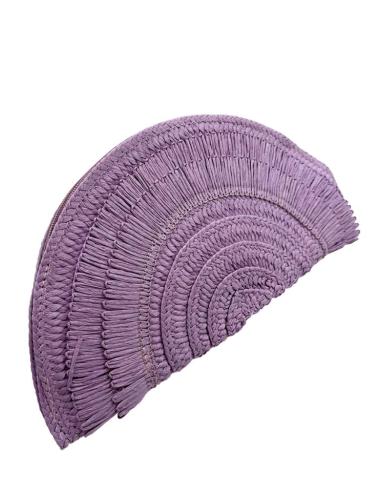 BOLSOS LILAS DE ABANICO ESTILO RAFIA | BODAS PRIMAVERA VERANO