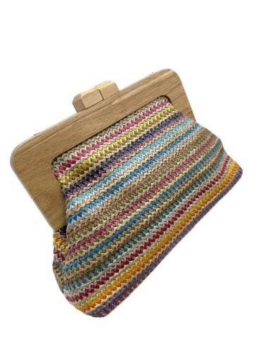 BOLSOS MUJER PARA EL VERANO ESTILO TEJIDO RAFIA | MULTICOLOR