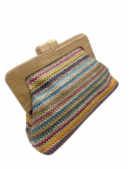 BOLSOS MUJER PARA EL VERANO ESTILO TEJIDO RAFIA | MULTICOLOR