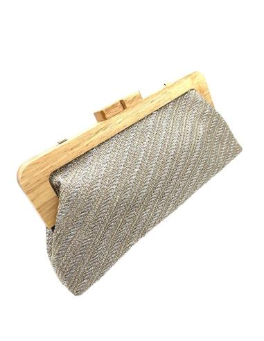 BOLSOS PLATEADOS Y BEIGE NATURAL GRAN CAPACIDAD | BODA VERANO